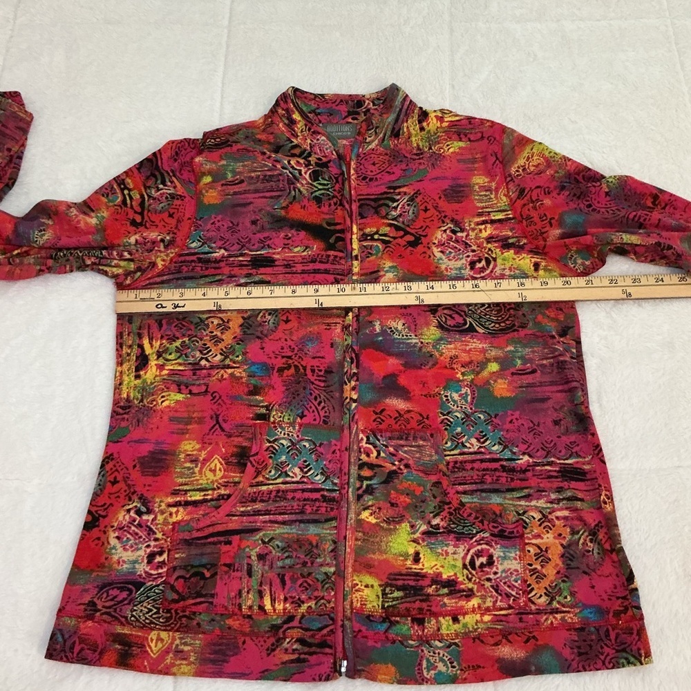 Vibrant Multicolor Zip-Up Jacket - Picture 4 of 6